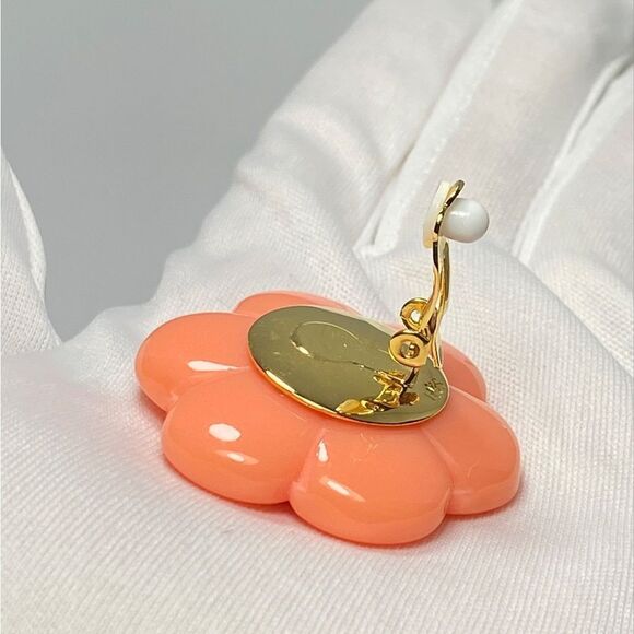 Lele Sadoughi Daphne 14K Gold-Plated, Resin, & Crystal Clip-On Earrings - Picture 5 of 7